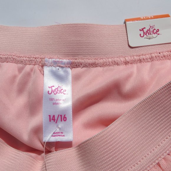 Justice Skirt TU-TU build shorts 14/16 Peach NEW - Picture 5 of 8